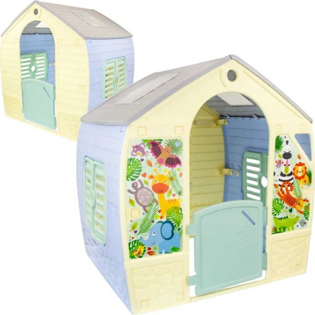 Mochtoys | Spielhaus Happy House - Pastellfarben - Produktbild 
