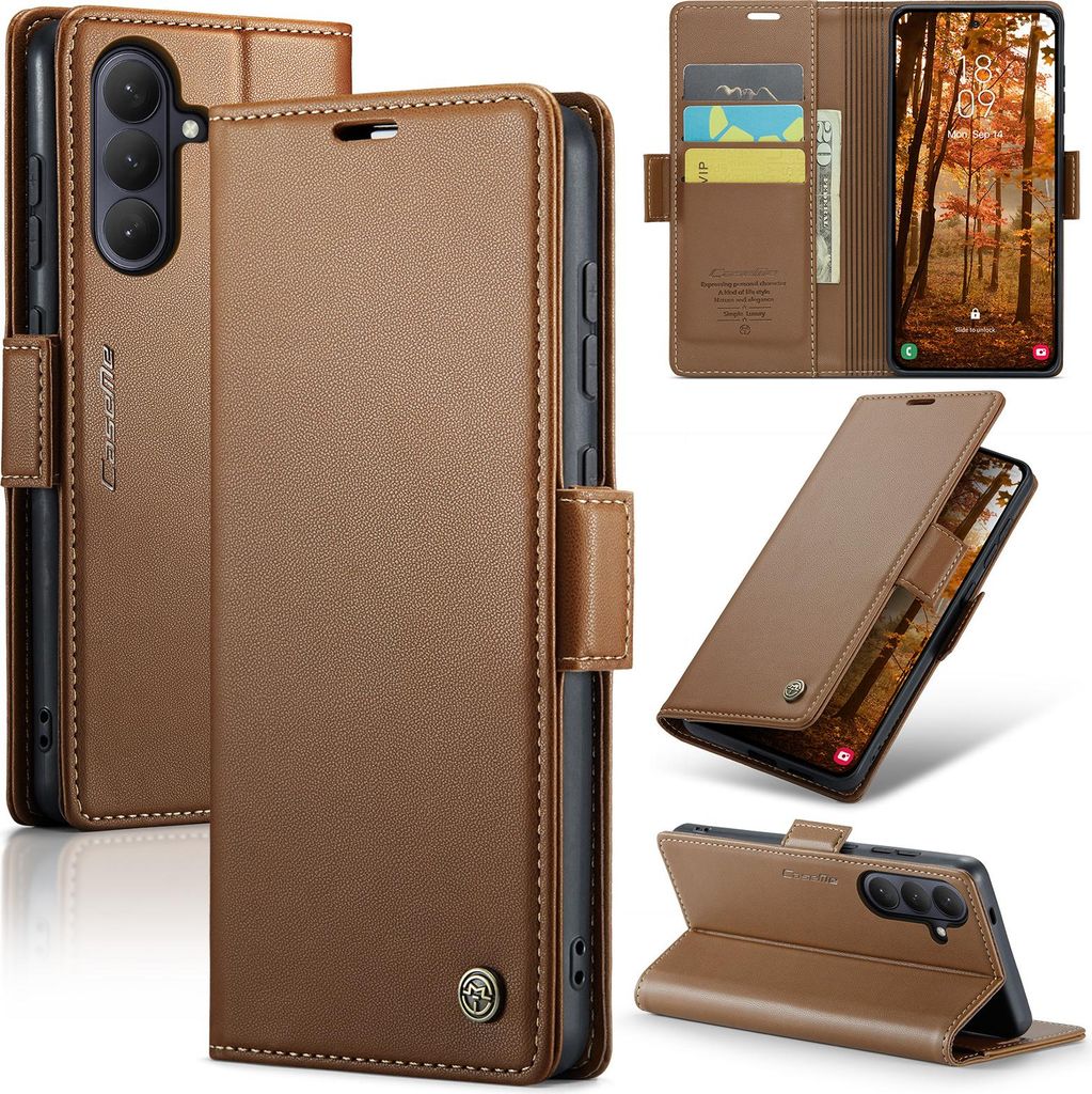 Lederhülle für Samsung Galaxy S26 Brieftasche Kartenfach Produktbild 