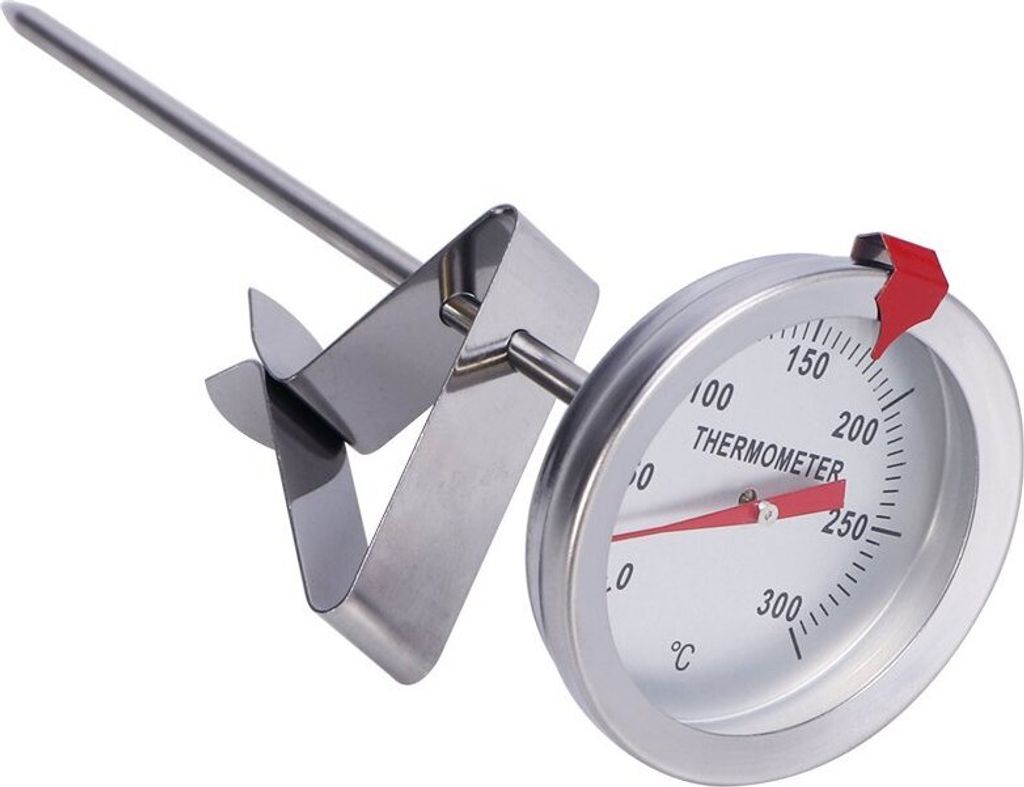 Yardwe Frittierthermometer Candy Sugar Thermometer zum Kochen mit Sondenlänge 150mm