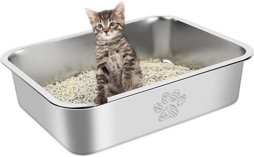 Petite cage de transport chat en métal étanche - Modèle Inox 39x29 cm