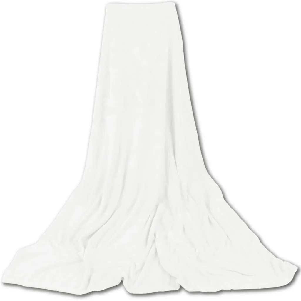 Coperta in microfibra, colore: bianco, dimensioni: 210x280 cm - 2