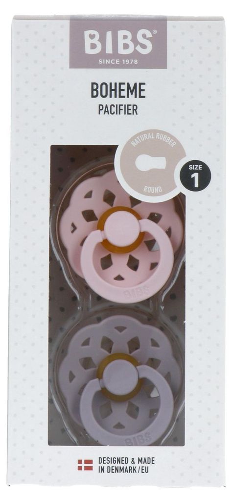 Bibs Fopspeen Maat 1 Blossom Lila (2 stuks) Productafbeelding 