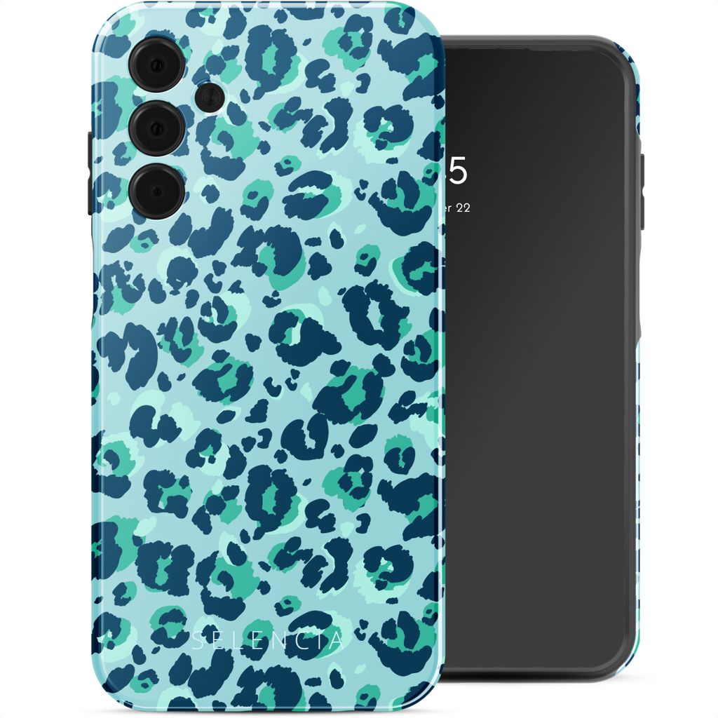 Selencia Vivid Back Cover Samsung Galaxy A15 (5G/4G) - Wild Spots Light Blue