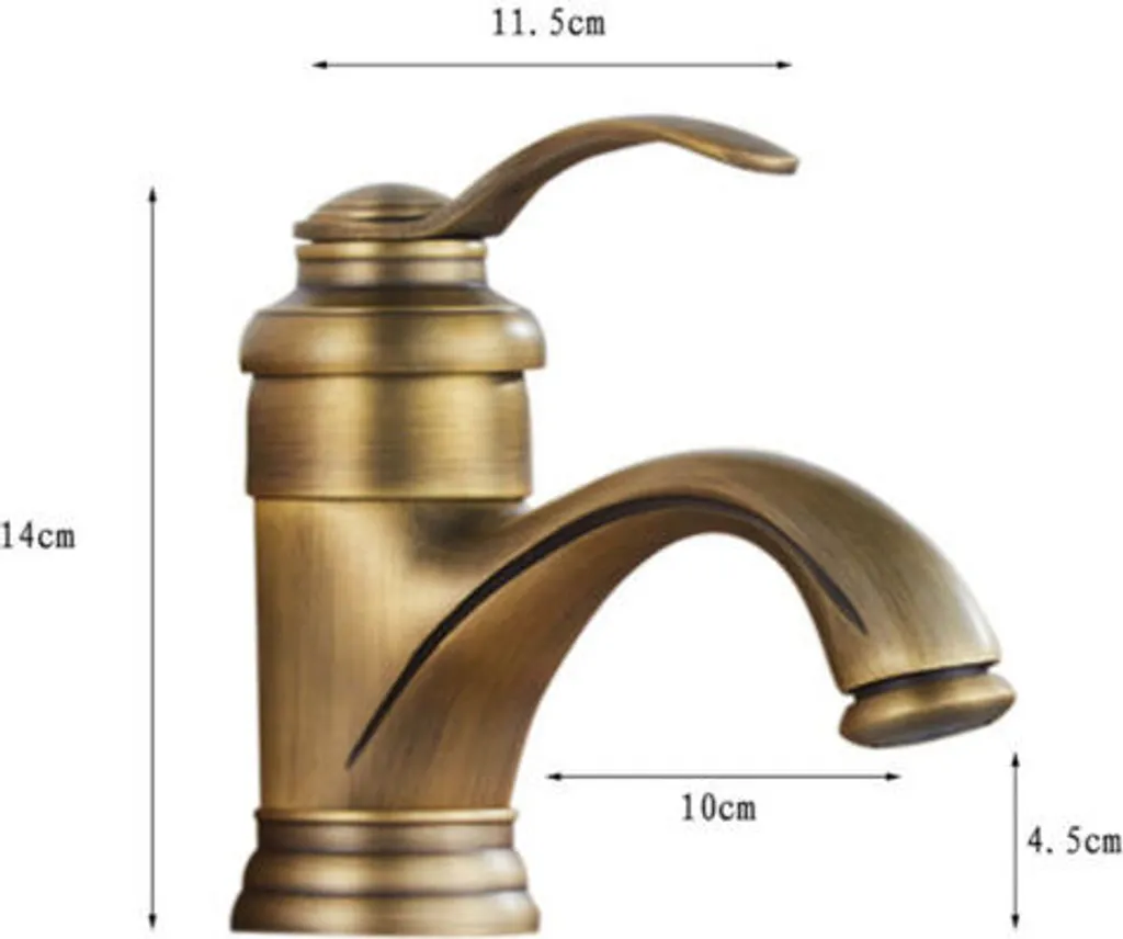 Rubinetto Bagno Vintage A Doppia Manopola - Miscelatore Lavabo E Bidet In Ottone, Finiture Cromo O Antiche Rubinetto Ceramica Risparmio Idrico