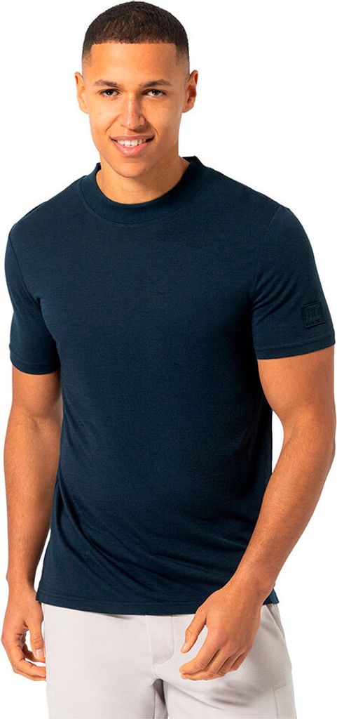 Super.natural Casual Rib Bio Kurzarm-t-shirt Blau S Mann Blau S