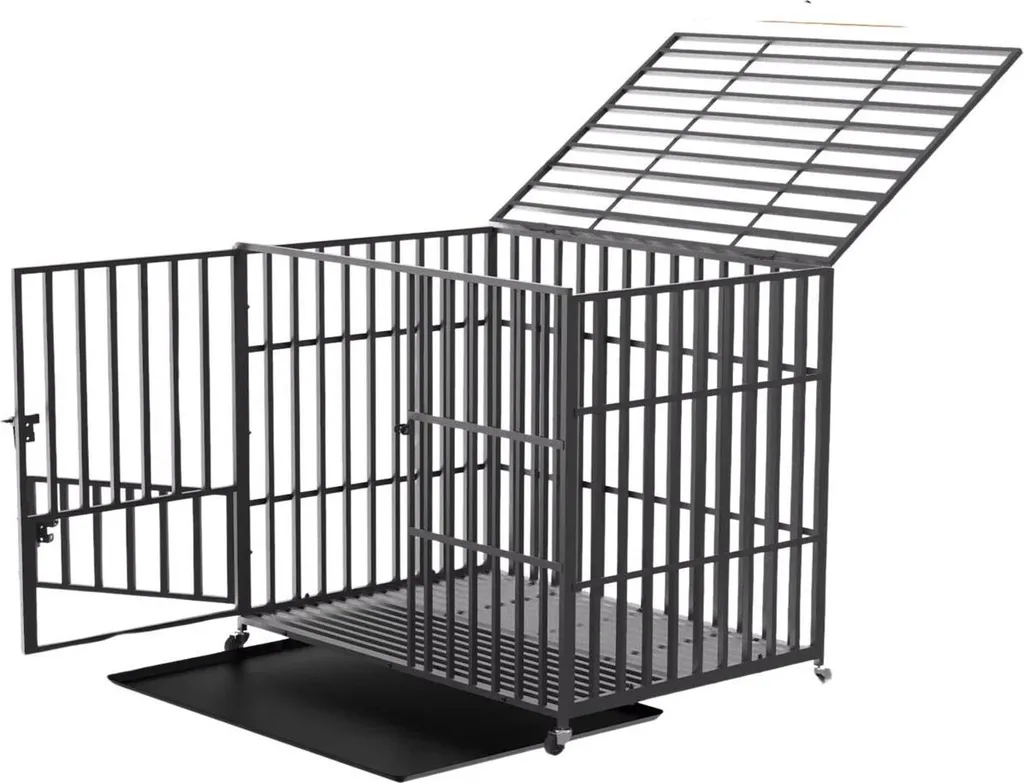 Niche d'intérieur métallique Titan 107 cm pour chiens de grand gabarit