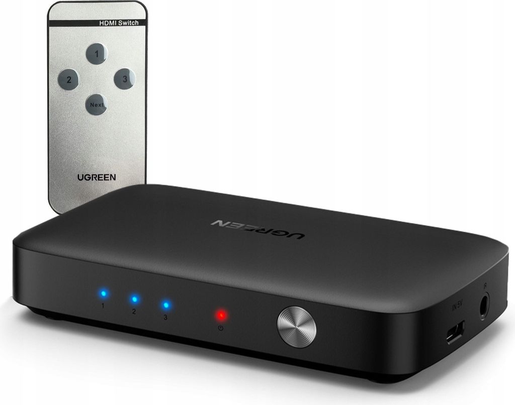 Ugreen 80125, HDMI, Czarny, 4K Ultra HD Zdjęcie produktu 