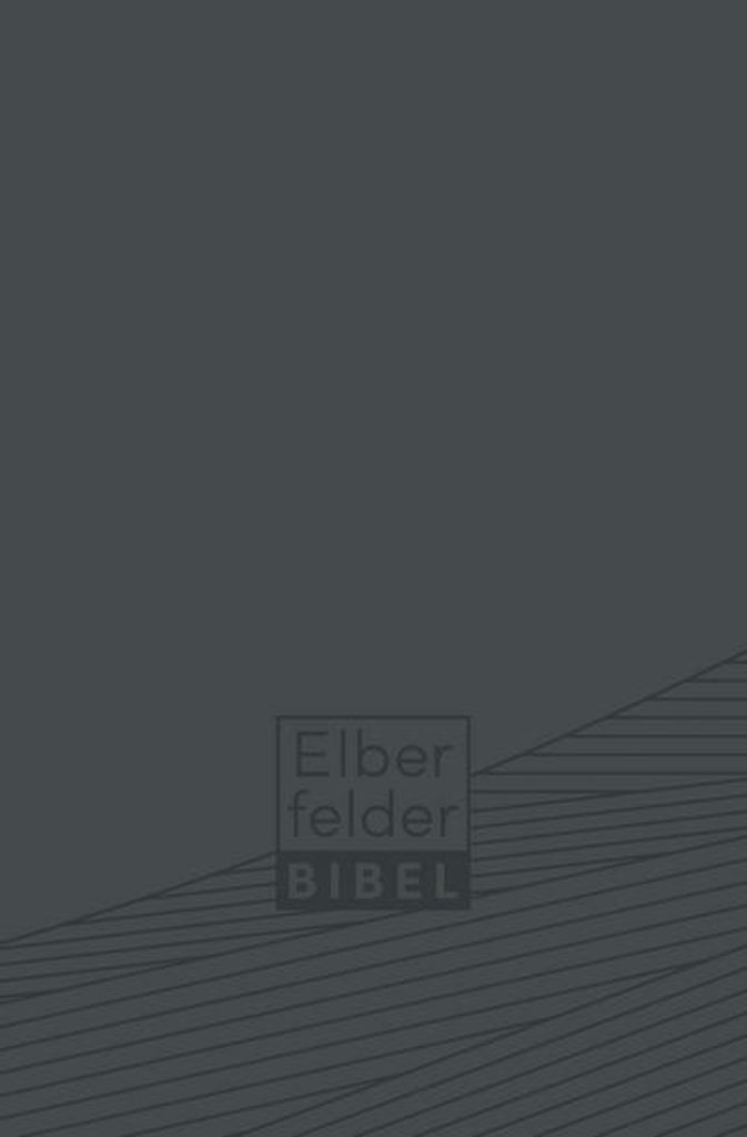 Elberfelder Bibel - Taschenausgabe, ital. Kunstleder grau Immagine del prodotto 