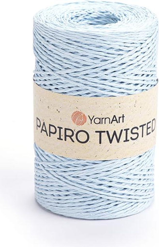 Yarnart Papiro Rafia Papiergarn 1314 Błękitny: Für Hüte & Taschen 100% Papier