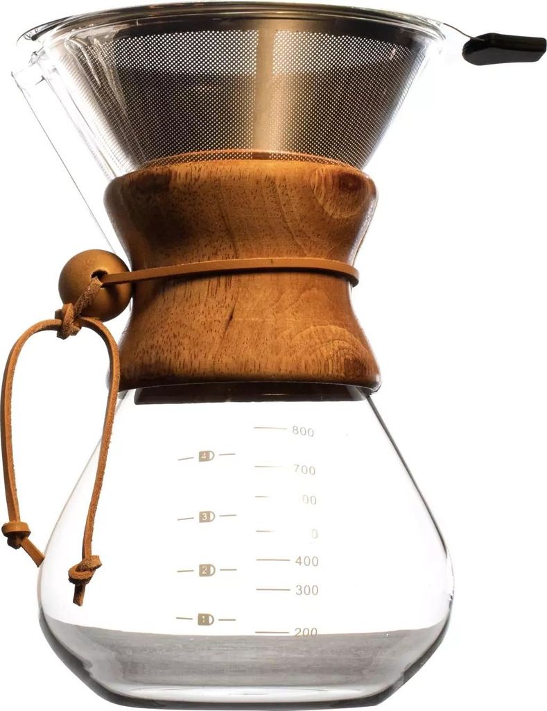 Kaffeeaufbrüher Typ chemex 800 ml + Mehrwegfilter