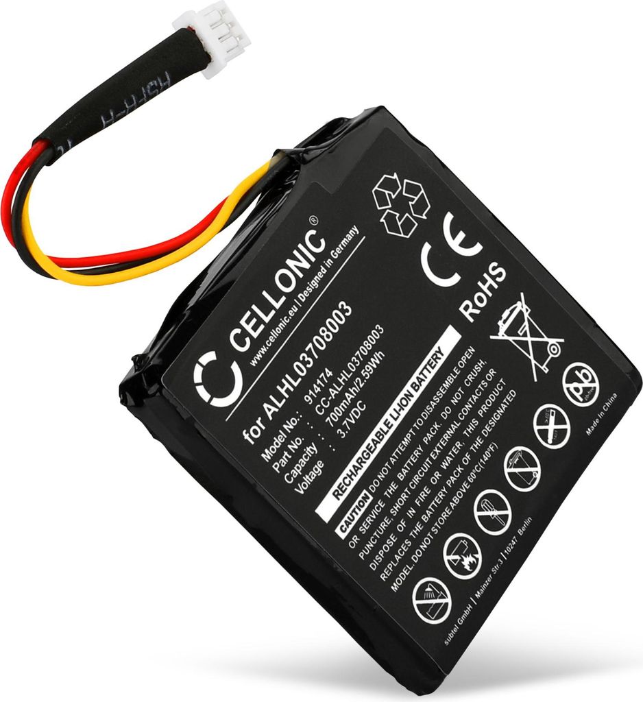 CELLONIC 1x Akku für Navigation Kompatibel mit TomTom Start 25, Star 25, Start 20, Maxell ICP553443 - (700mAh, 3.7V)