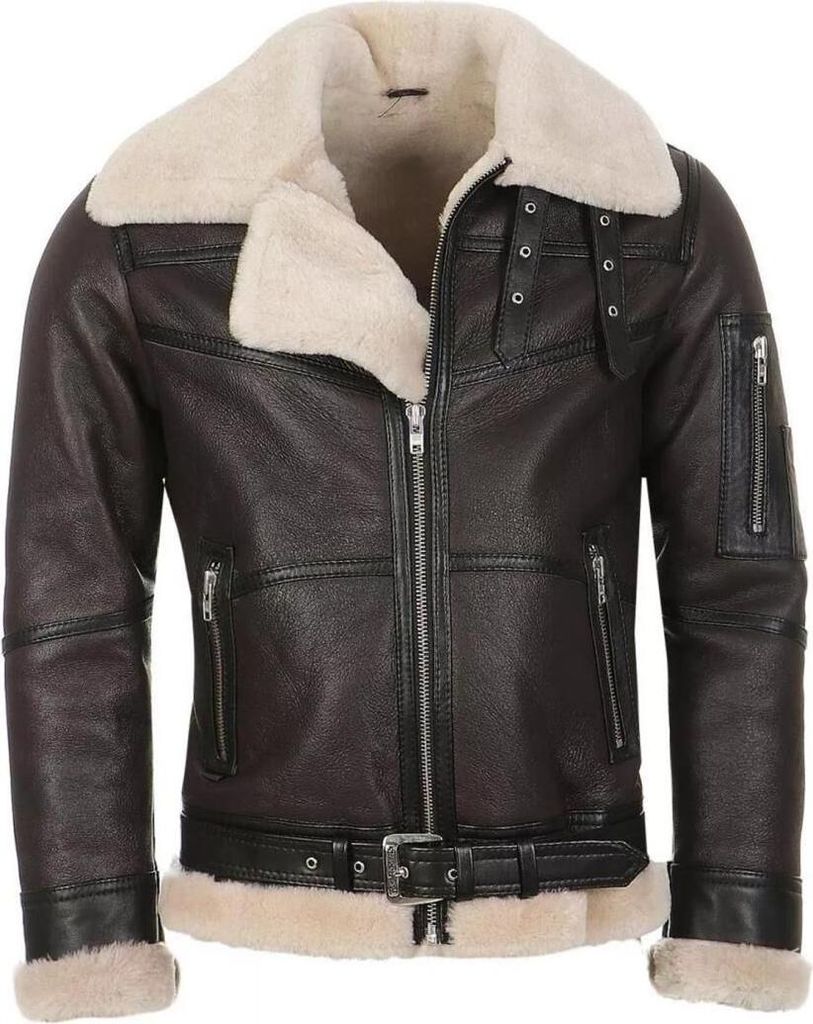 Bomberjacke - B16 - Größe: M | Farbe: Model 1 - Espresso/Weiß