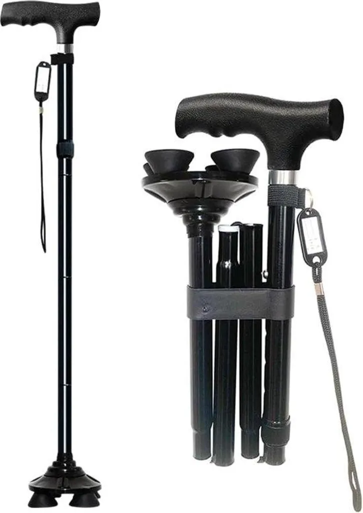 Cadre de marche pliable en aluminium réglable pour homme et femme
