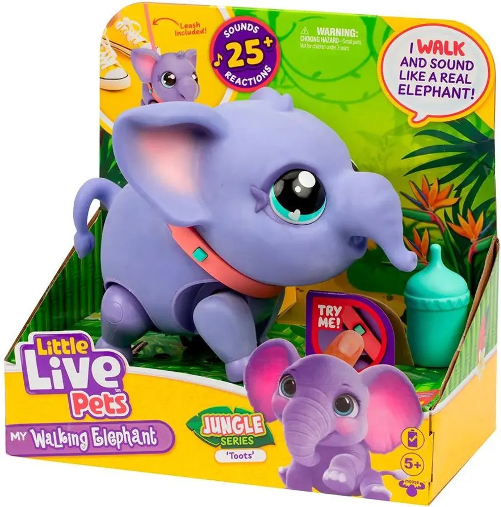 Little Live Pets Éléphant Interactif Junie - Peluche Animée One Size