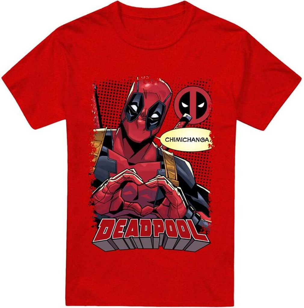 Deadpool - "Chimichanga" T-Shirt für Herren/Damen Uni TV14995 (M) (Heide Rot)