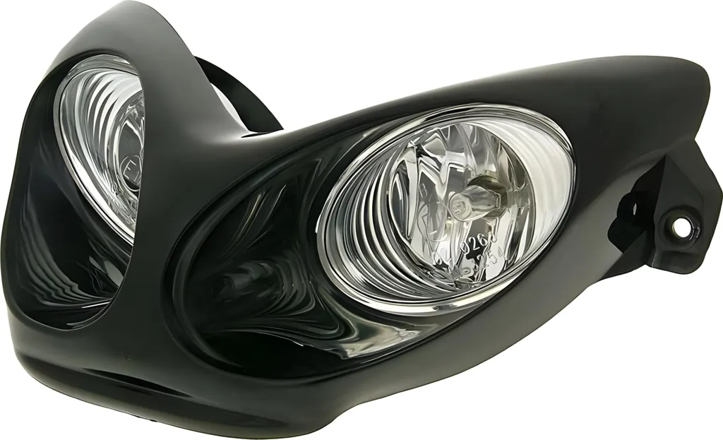 Phare Double Optique Halogène Noir pour Yamaha Aerox et MBK Nitro