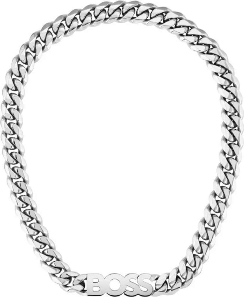 Accessoire Homme : Collier BOSS Kassy Gris Idéal pour Look Casual Chic