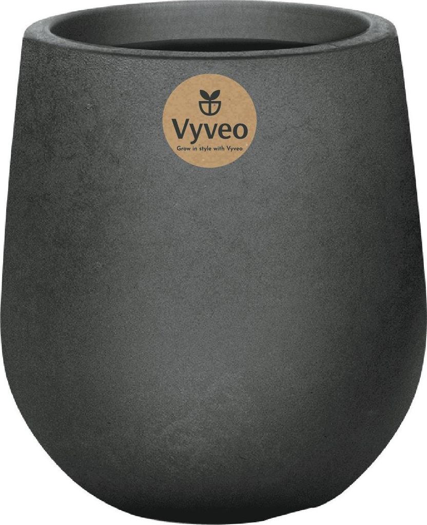 Vyveo - Blumentopf Amari - Silber metallic - 39x43