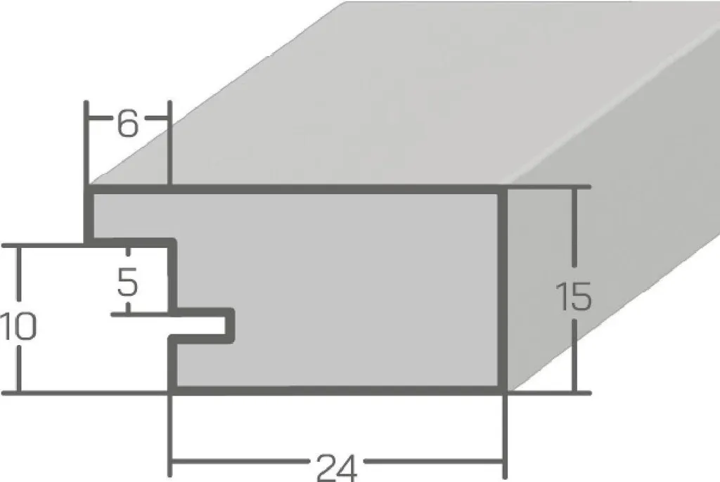 Offerta Cornice MendeFrames H14D 25x38 Legno Vetro Museale Alta Qualità - 3