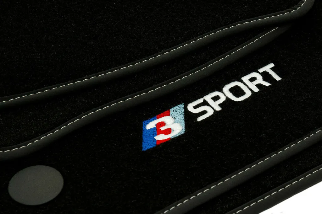 Set 4 Tappetini BMW Serie 3 F30 F31 (2012-2018) Velluto Sportivo - 3