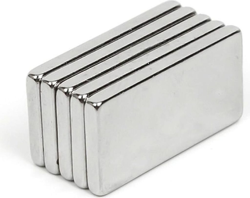 Neodym Magnet 20 x 10 x 2 mm Quader Case - 5 Stück