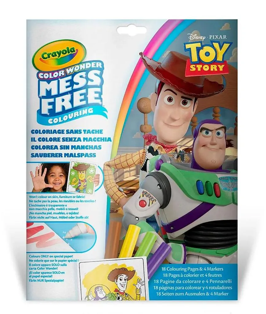 Kit Coloriage Toy Story 5 Crayola : Fini les Taches sur les Vêtements !