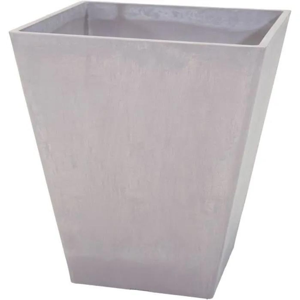 Blumentopf – MEGA COLLECTIONS – Ecostone Square – 41 x 45 cm – Taupe