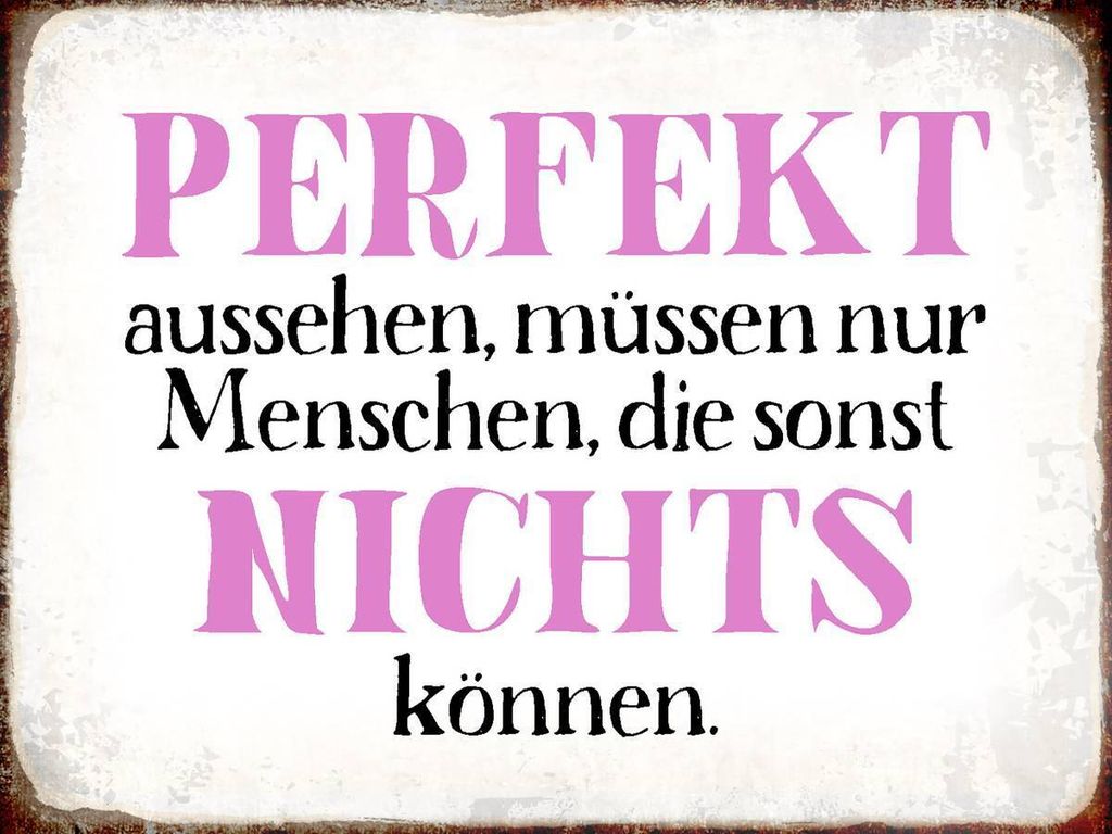 vianmo Holzschild 30x40 cm perfekt aussehen nichts können Produktbild 