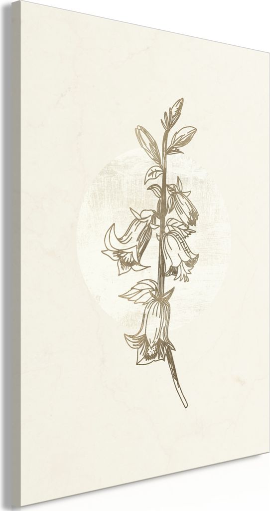 Italienischer Leinwand Leinwandbild - Field Pattern (1 Part) Vertical 40x60 cm Blumen b-A-0583-b-a