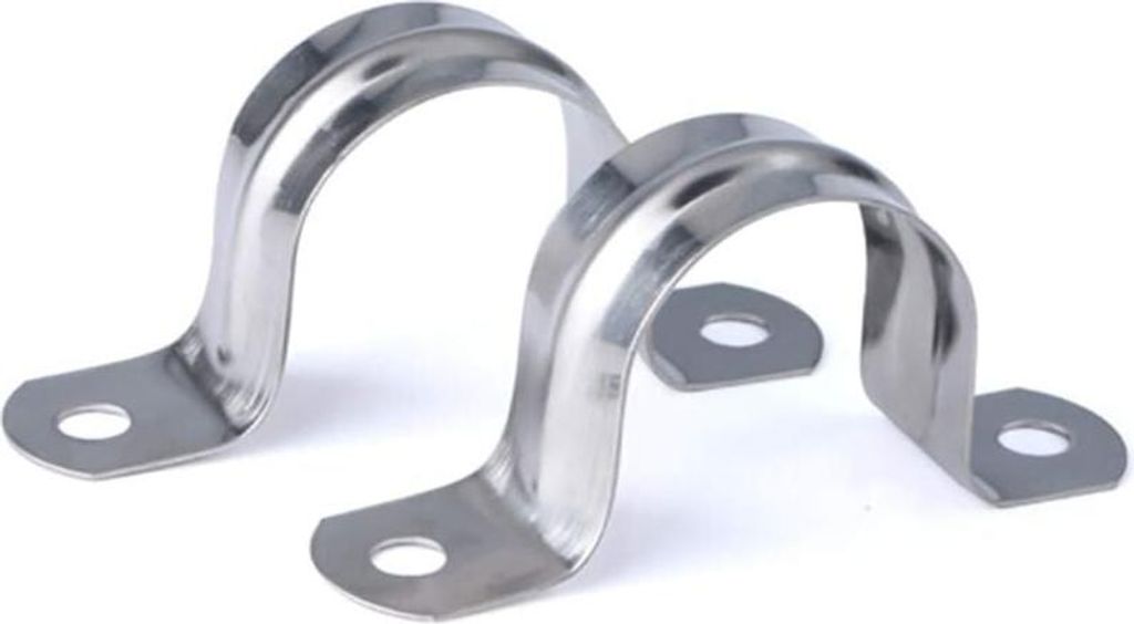 M10 304 Edelstahl U-Rohrschelle Verbindungsring Schlauchschelle U-förmige Schelle Sattelkarten-Schlauchbefestigung 20 Stück