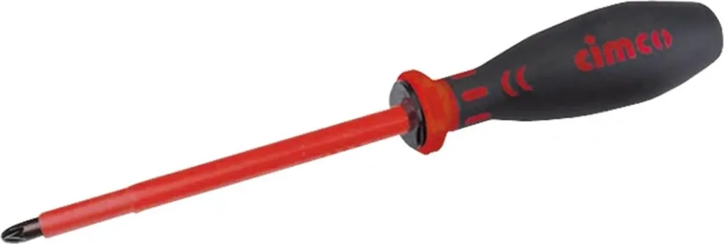 Tournevis électricien PZ 0 Cimco 1000V VDE idéal pour coffrets et bornes