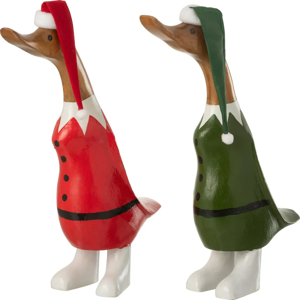 Décoration Unique : Canard en Bambou J-Line pour Personnaliser votre Intérieur