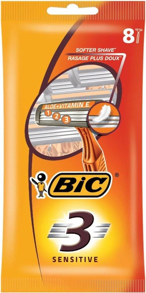 Bic 3 Sensitive Pouch Disposable Razor Blades Produktbild 