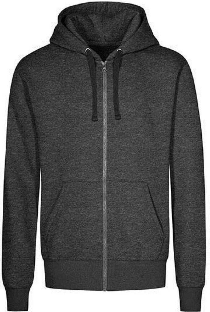 X.O Zip Hoodie Jacke Herren, Schwarz-Melange, L