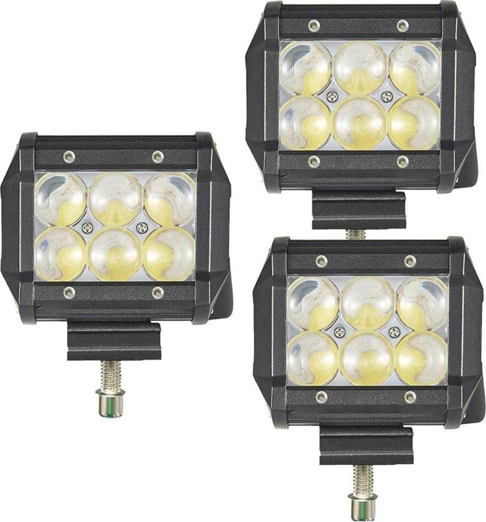 Greenmigo 3X 18W 4D LED Arbeitsscheinwerfer Rückfahrscheinwerfer Auto Beleuchtung