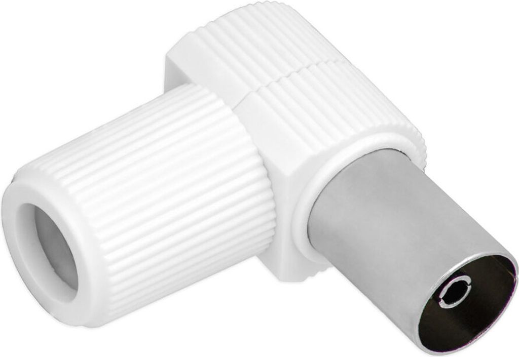 10x Koax Stecker Antennenstecker Winkelbuchse Koaxialstecker Adapter Verbinder SAT TV Koaxlialkabel