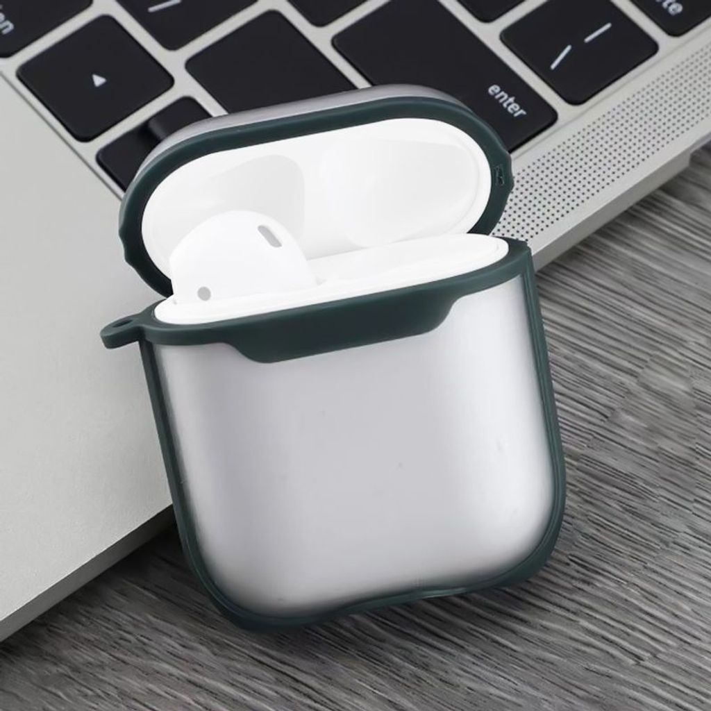 Mobigear Shockproof Apple AirPods 1 Stoßfeste Hardcase Hülle - Grün