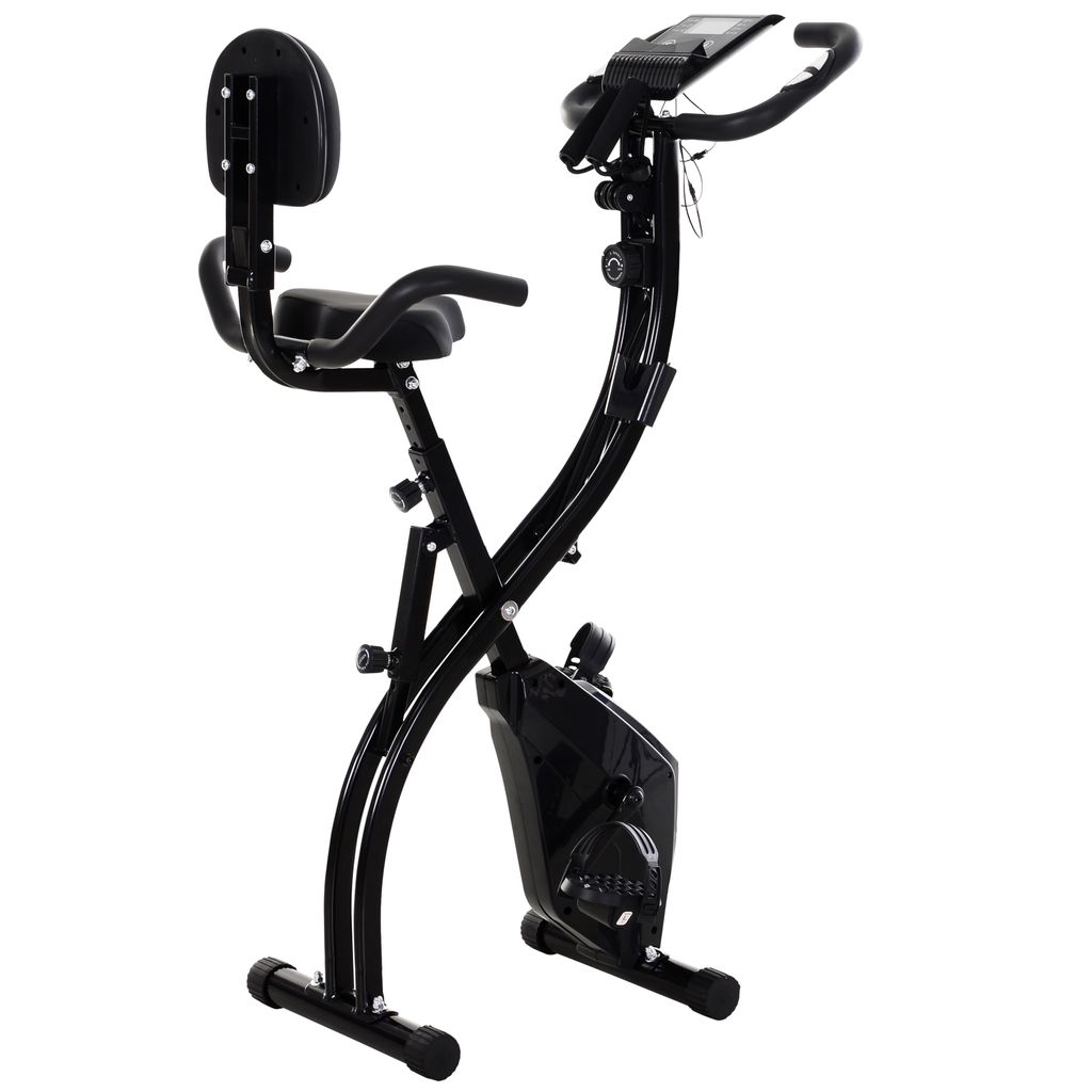 Indoor Fitness Fahrrad Heimtrainer Trimmrad Hometrainer Ergometer LCD schwarz 