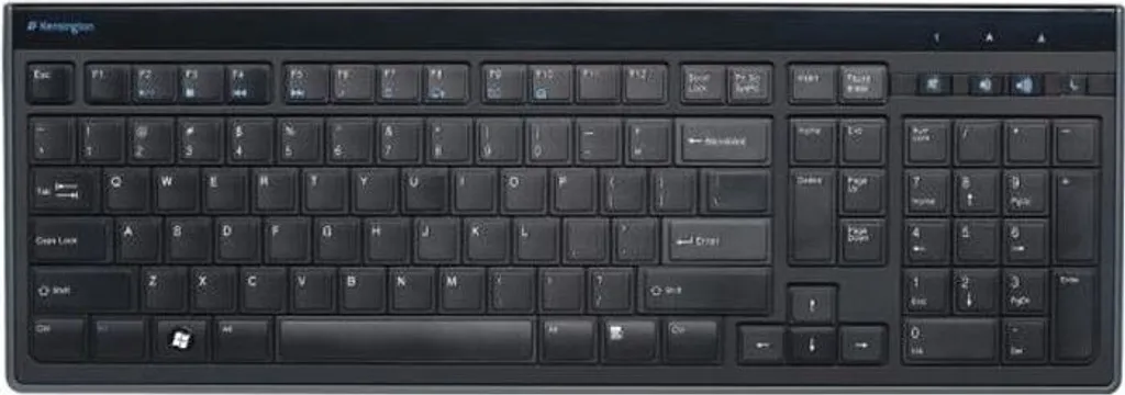 Kensington Ultra Flat Advance Fit AZERTY - Tastiera USB Nera Windows 8
