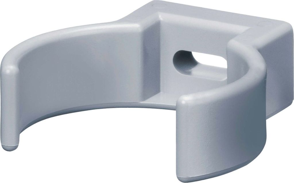 INEFA Rohrschelle Clip, PVC-U DN75 / 75mm, Grau Fallrohrschelle, Dachrinnenzubehör, einfache Montage, Germany