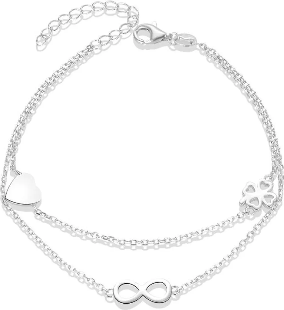 Bracciale Doppio in Argento AGB636/21: L'Eleganza Artigianale 925