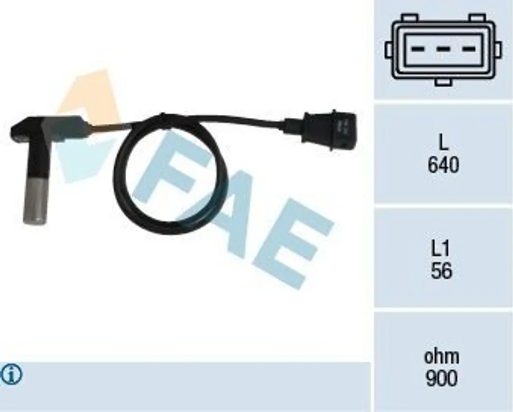 Générateur d'impulsions vilebrequin FAE 79244 pour réparation moteur