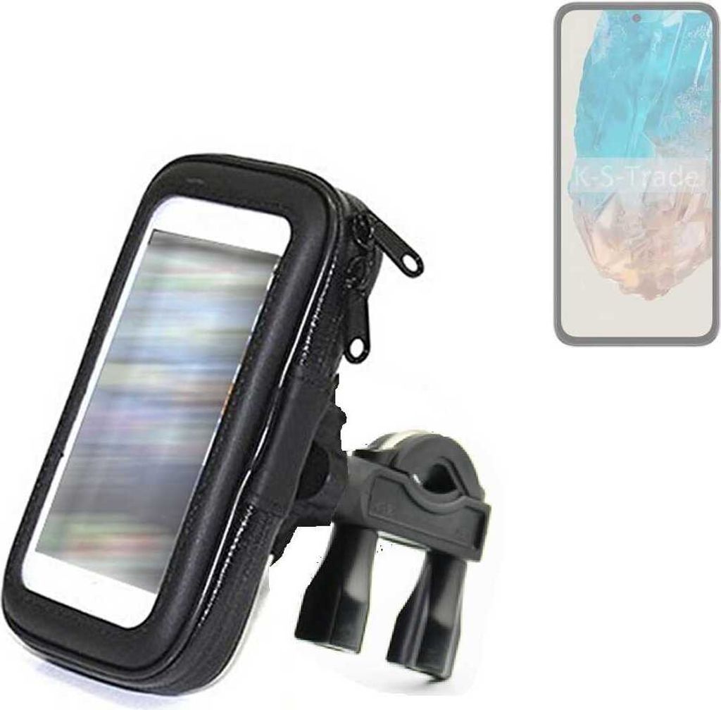 K-S-Trade Fahrrad-Halterung kompatibel mit Samsung Galaxy M35 5G Handy-Halterung Halter Lenkstange Fahrradhalterung Motorrad Bike Mount