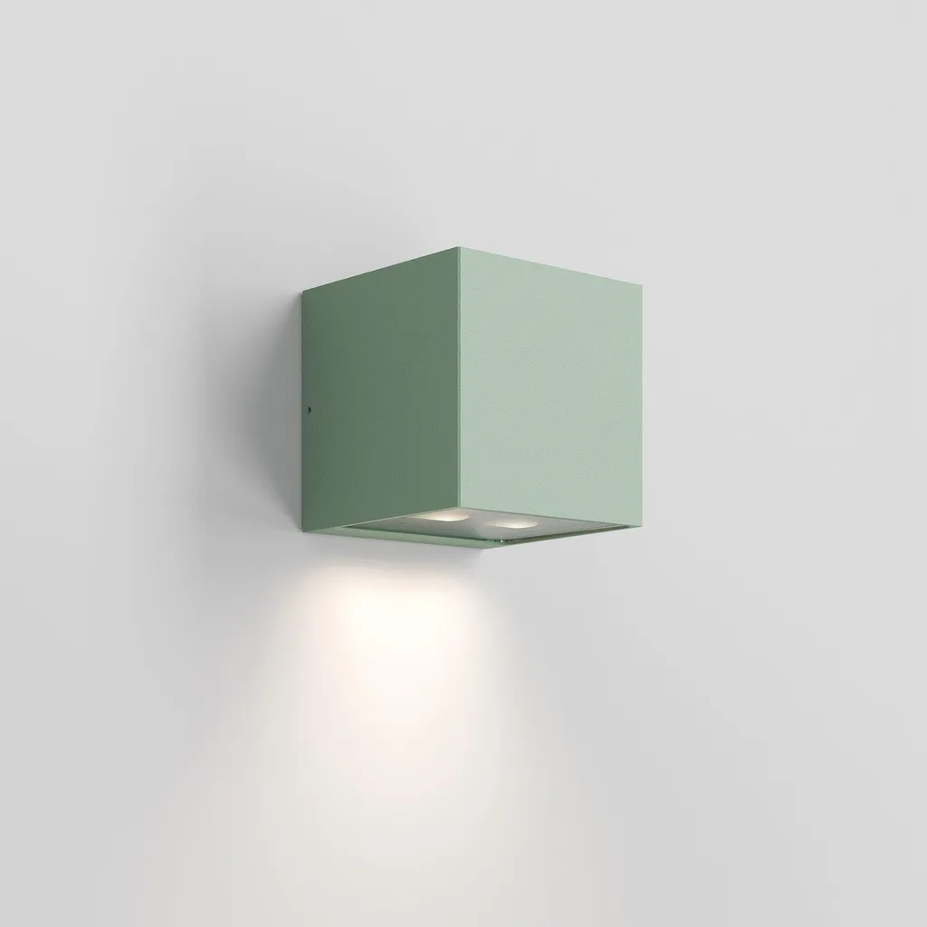 Applique Extérieure 2 Lumières Asymétrique Forward LED 10.5W Vert Sauge