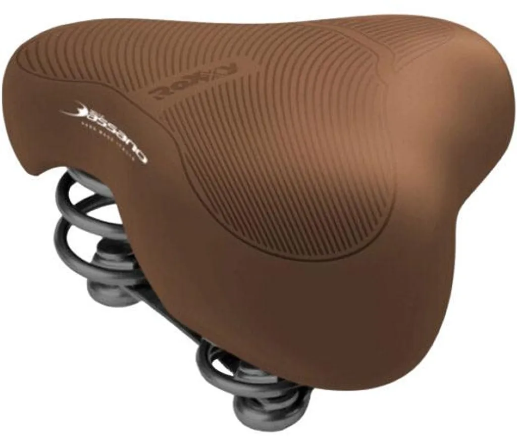 Selle Bassano Roxxy Rock marron pour vélo de ville et balades de loisirs