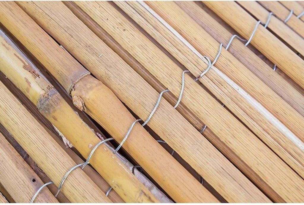 Sichtschutzzaun aus gespaltenem Bambus | Gartenzaun | Produktbild 3