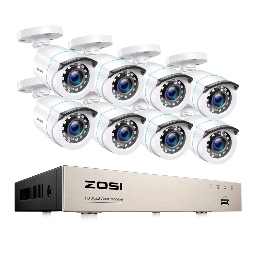 Système de sécurité domestique infrarouge 2MP - Vision nocturne Pro V2