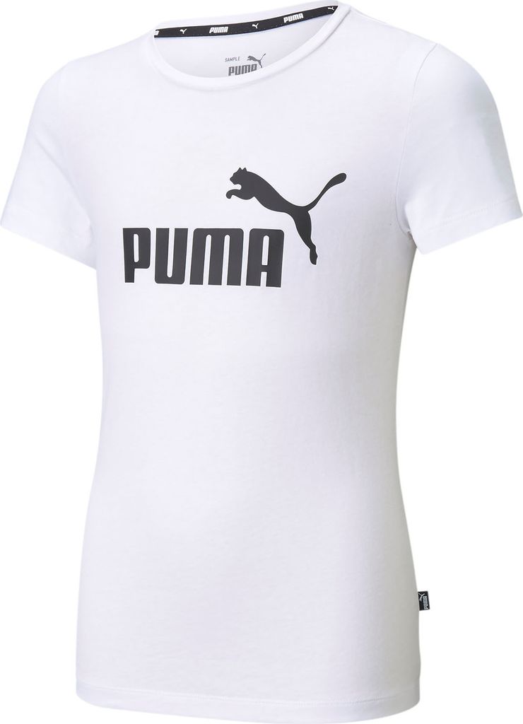 PUMA Essentials Logo T-Shirt Mädchen puma white 110