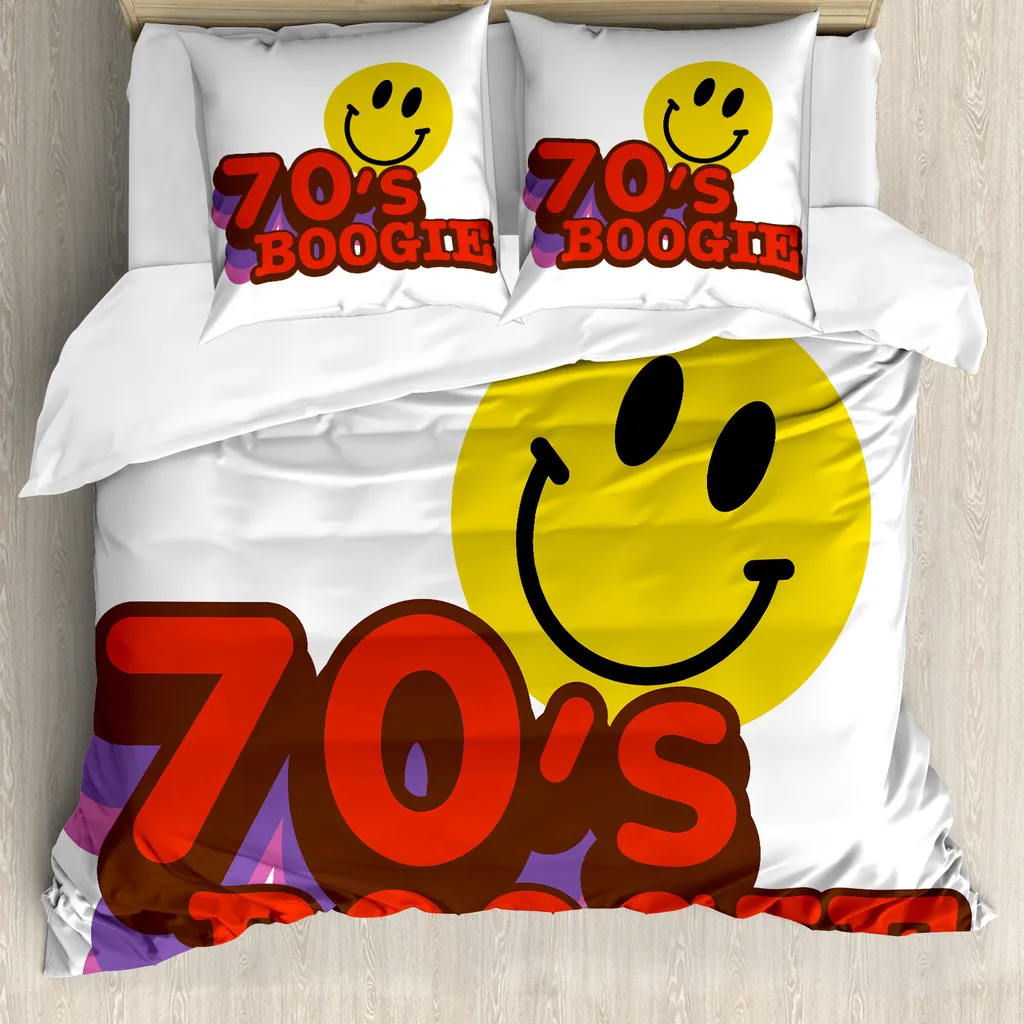 Copripiumino 70s Party ABAKUHAUS 200x200 cm - Stile Vintage Boogie