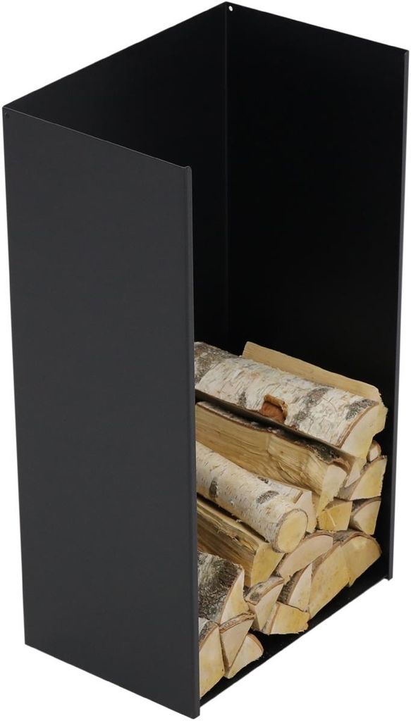 MAGNUS Brennholzregal R148 Schwarz Kaminregal Holzregal Produktbild 